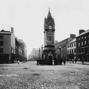 Penrith Market Square Print circa 1890