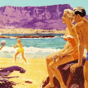 People Enjoying a Day at the Beach People Enjoying a Day at the Beach