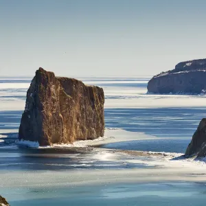 Perce Rock Winter Print Perce Rock Winter Print