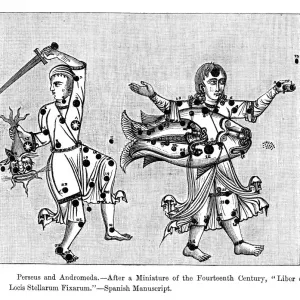 Perseus and Andromeda Constellation Print Perseus and Andromeda Constellation Print