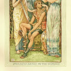 Perseus armed by the Nymphs - Greek mythology