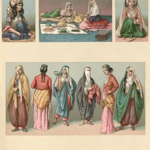Persian Women Print circa 1850