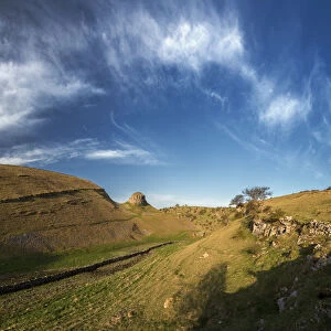 Peters Stone Panoramic, English Peak District. UK