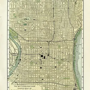 Philadelphia Penn USA map 1898 Philadelphia Penn USA map 1898