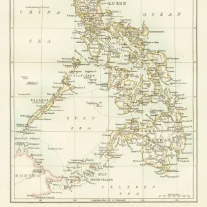 Philippines map 1885