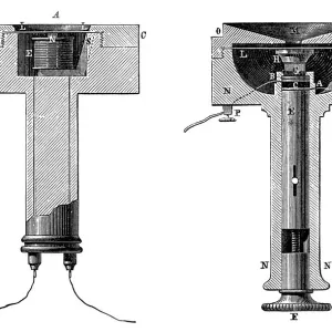 Phone Receiver and Transmitter Print Phone Receiver and Transmitter Print