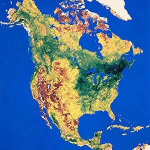 Photomosaic of North America