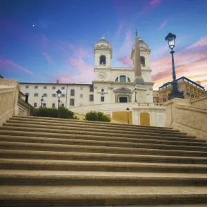 Piazza di Spagna at sunset