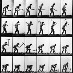 Pickaxe Man Print, 1887 Pickaxe Man Print, 1887