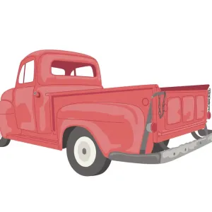 Print of a Pickup Truck