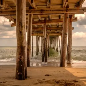 Nags Head Pier Print - Under the Pier Taken Nags Head Pier Print - Under the Pier Taken