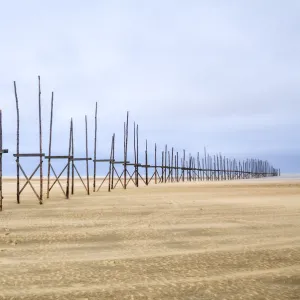 The pier looks like a piece of art on Vlieland