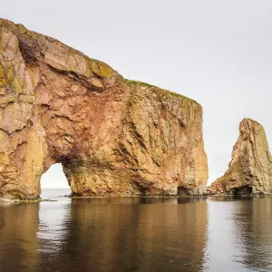 Pierced Rock Print, Gaspé Peninsula, Quebec Pierced Rock Print, Gaspé Peninsula, Quebec