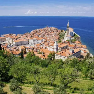 Piran, Slovenia. View from above Piran, Slovenia. View from above