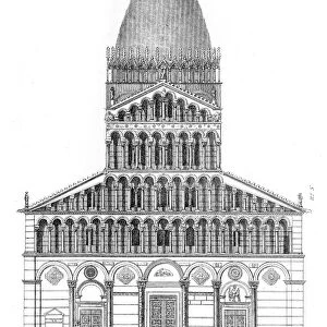 Pisa cathedral engraving 1878