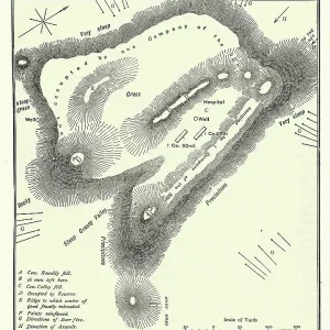 Plan of Battle of Majuba Hill, First Boer War