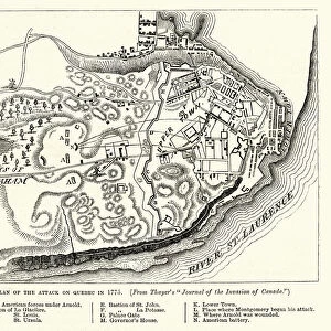 Plan of the Battle of Quebec (1775)