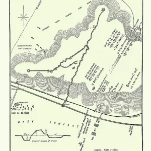 Plan of the Battle of Tell El Kebir, Anglo-Egyptian War