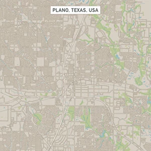 Plano Texas US City Street Map