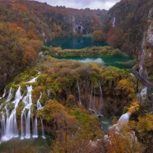 Plitvice National Park in autumn season, Croatia Plitvice National Park in autumn season, Croatia