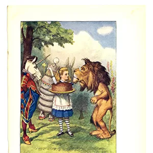 Plum cake illustration, (Alices Adventures in Wonderland)