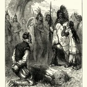 Pocahontas saving the life of Captain John Smith Pocahontas saving the life of Captain John Smith