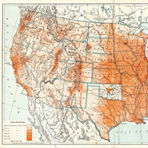 Political Map of United States 1895