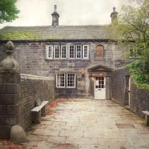 Ponden Hall Print - Watercolour Depiction of 19th Century Historic House Ponden Hall Print - Watercolour Depiction of 19th Century Historic House