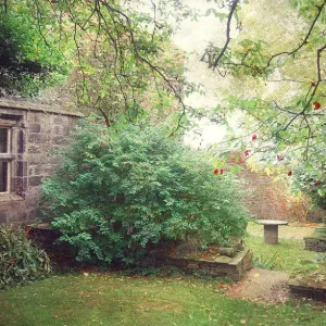 Ponden Hall Front Garden Print Ponden Hall Front Garden Print