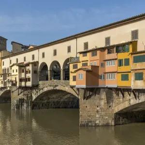 Ponte Vecchio Print: A Florence River Crossing
