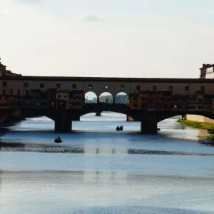 Ponte Vecchio Bridge Print, a reflection of Florence's historic river