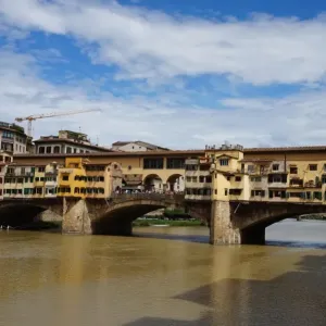 Ponte Vecchio Bridge in the sunshine, Florence, Italy Ponte Vecchio Bridge in the sunshine, Florence, Italy