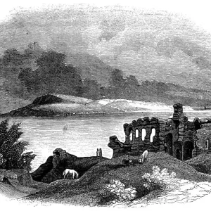 Portland from Sandsfoot Castle (Engraved illustration) Portland from Sandsfoot Castle (Engraved illustration)
