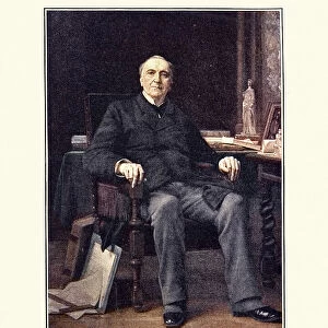 Portrait of Alfred Armand, after painting by Alexandre Cabanel