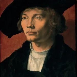 Portrait of Bernhard von Reesen, 1521. Artist: Dürer, Albrecht (1471-1528) Portrait of Bernhard von Reesen, 1521. Artist: Dürer, Albrecht (1471-1528)