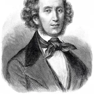 Portrait of the composer Felix Mendelsohn-Bartholdy