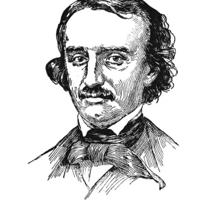 Portrait Print of Edgar Allan Poe Portrait Print of Edgar Allan Poe