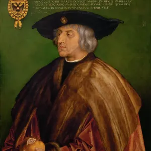 Portrait of Emperor Maximilian I (1459-1519), 1519. Artist: Dürer, Albrecht (1471-1528) Portrait of Emperor Maximilian I (1459-1519), 1519. Artist: Dürer, Albrecht (1471-1528)