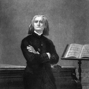 Portrait of Franz Liszt by Layraud 1870