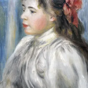 Portrait of a Girl, c.1892, by Renoir Portrait of a Girl, c.1892, by Renoir
