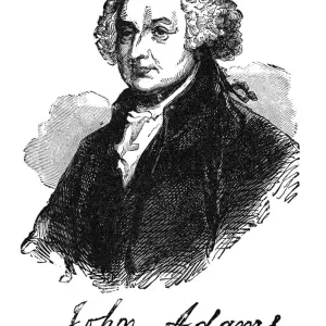 Portrait of John Adams, second president of the United States (1797 to 1801) Portrait of John Adams, second president of the United States (1797 to 1801)