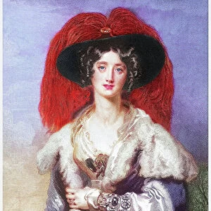 Portrait of Julia Floyd (1795-1859) wife of British statesman Sir Robert Peel by Sir Thomas Lawrence