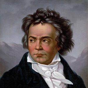 Famous Music Composers Metal Print Collection: Ludwig van Beethoven (1770-1827)