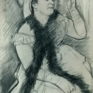 Portrait Of Madame X, C19Th Century. Artist: Edgar Degas Portrait Of Madame X, C19Th Century. Artist: Edgar Degas