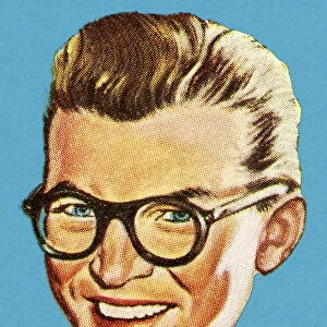 Portrait of a Man Wearing Glasses