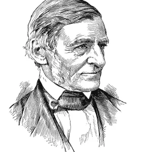 Portrait of Ralph Waldo Emerson Print