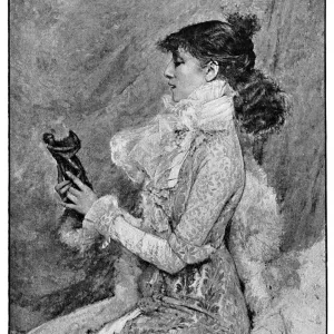 19th Century Portrait Print of Sarah Bernhardt