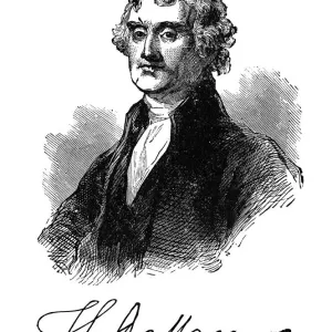 Thomas Jefferson Portrait Print Thomas Jefferson Portrait Print