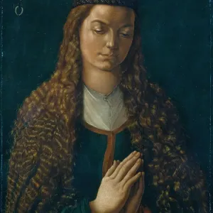 Portrait of a young woman. Artist: Dürer, Albrecht (1471-1528) Portrait of a young woman. Artist: Dürer, Albrecht (1471-1528)