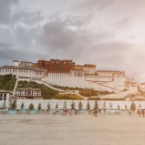 The Potala Palace Print, a photograph of the palace in Lhasa, Tibet The Potala Palace Print, a photograph of the palace in Lhasa, Tibet